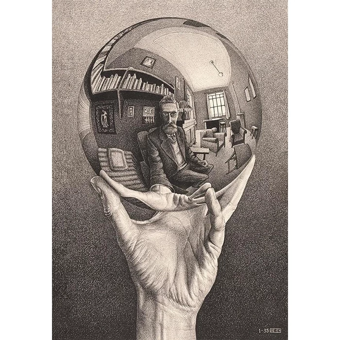 Clementoni 39753 - M.C.Escher - Hand With Reflecting Sphere - 1000 db-os Novo Art Series puzzle
