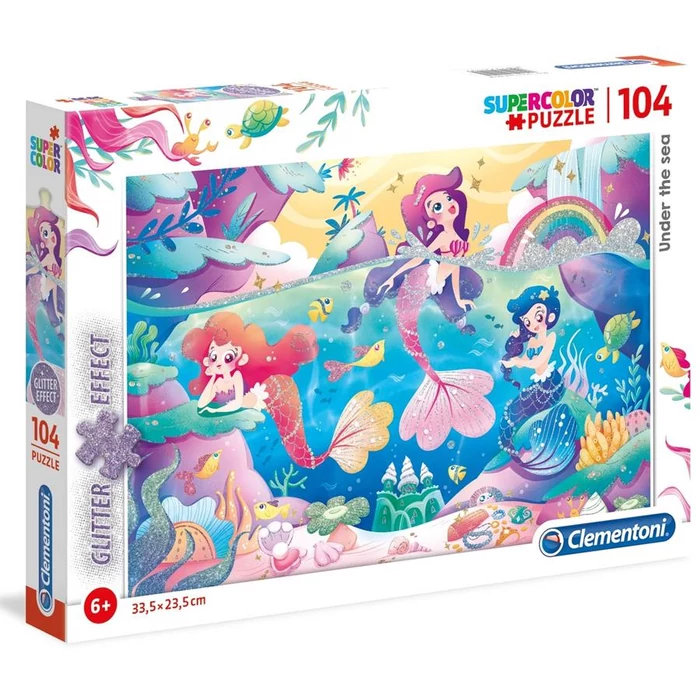 Clementoni 104 db-os Csillámos puzzle - A tenger alatt (20149)