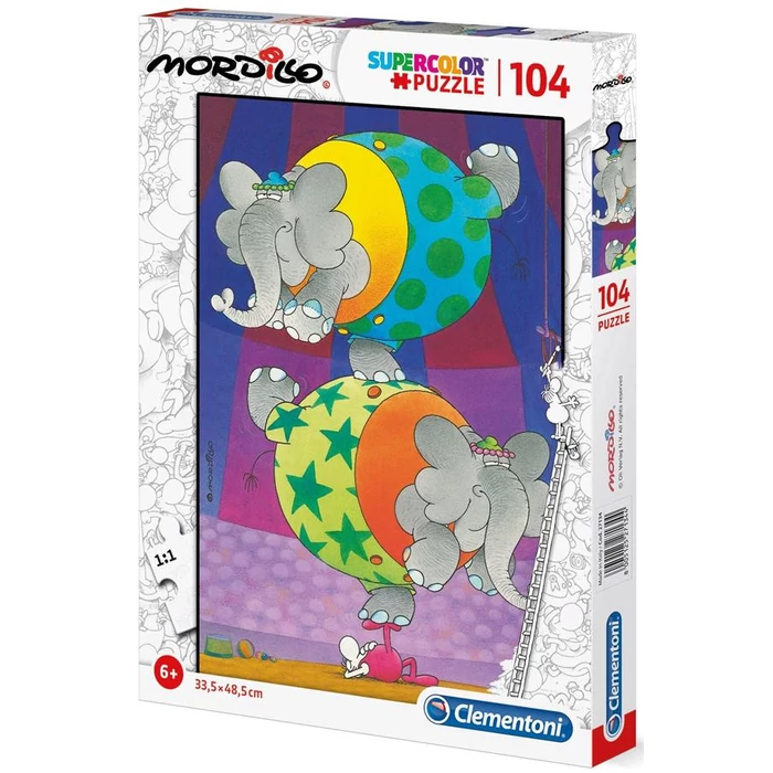 Clementoni 27134 - Egyensúly, Mordillo - 104 db-os Szuper Színes puzzle