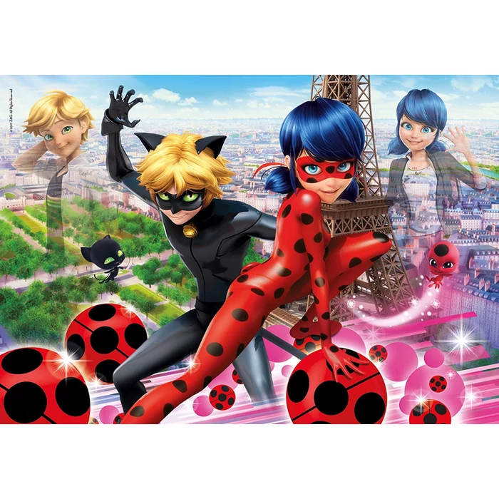 Clementoni 27077 - Miraculous Katicabogár - 104 db-os Szuper Színes puzzle