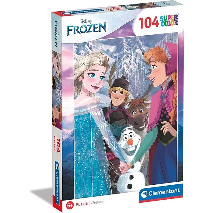 Clementoni 104 db-os Szuper Színes puzzle - Frozen - Jégvarázs (25742)