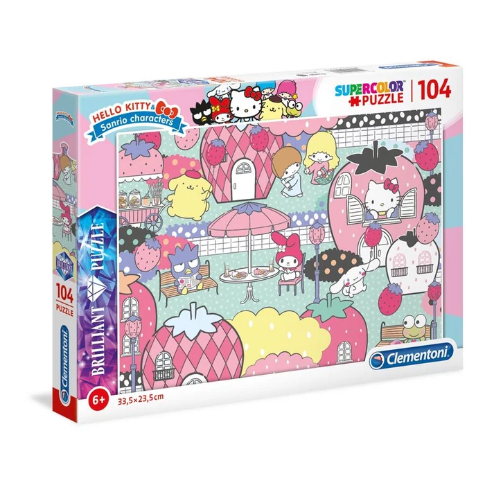 Clementoni 20172 - Hello Kitty - 104 db-os Ragyogó - Szuper színes puzzle