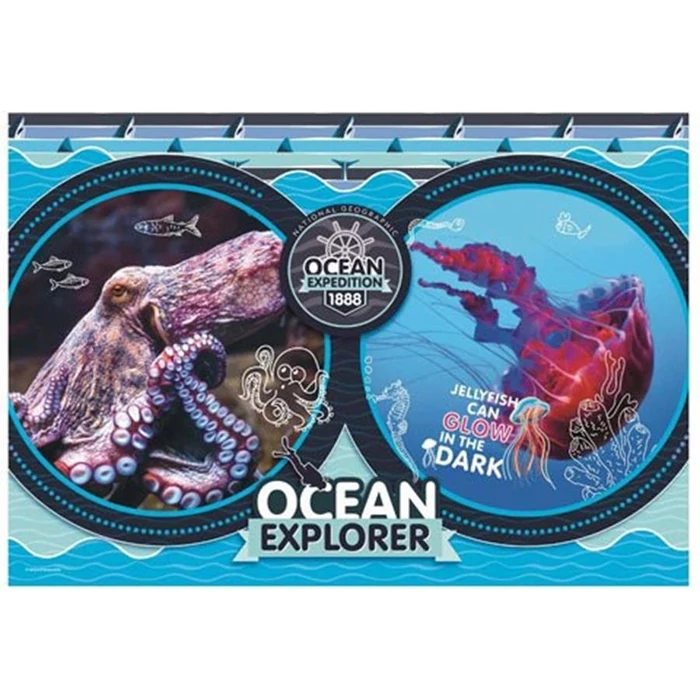 Clementoni 29205 - National Geographic Kids - Óceán expedíció - 180 db-os puzzle