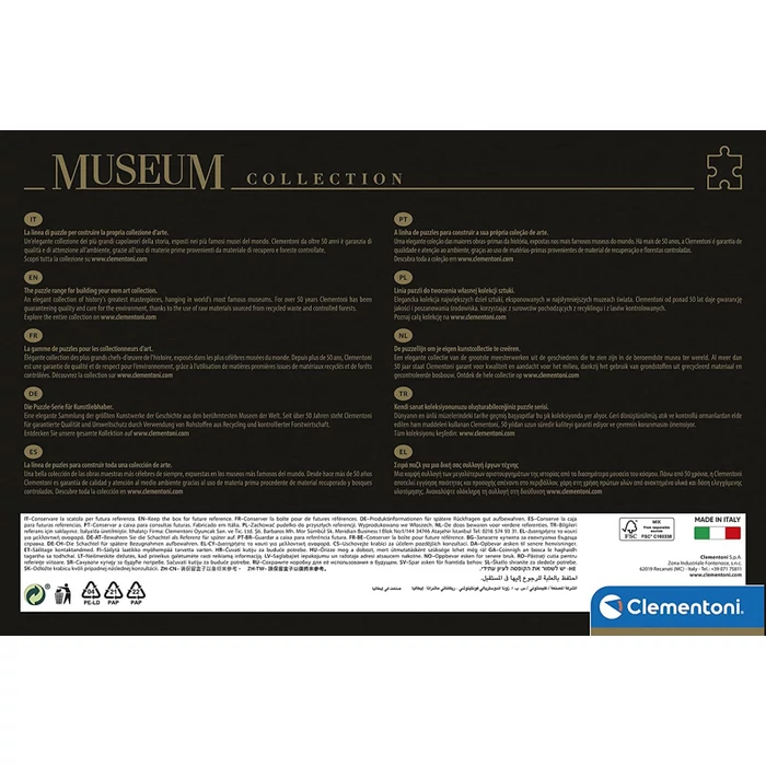 Clementoni 2000 db-os puzzle - Museum Collection - Botticelli-Vénusz születése (32572)
