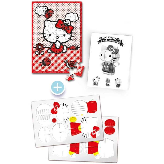 Clementoni 20171 - Hello Kitty - 104 db-os puzzle + 3D modell - Puzzle ...