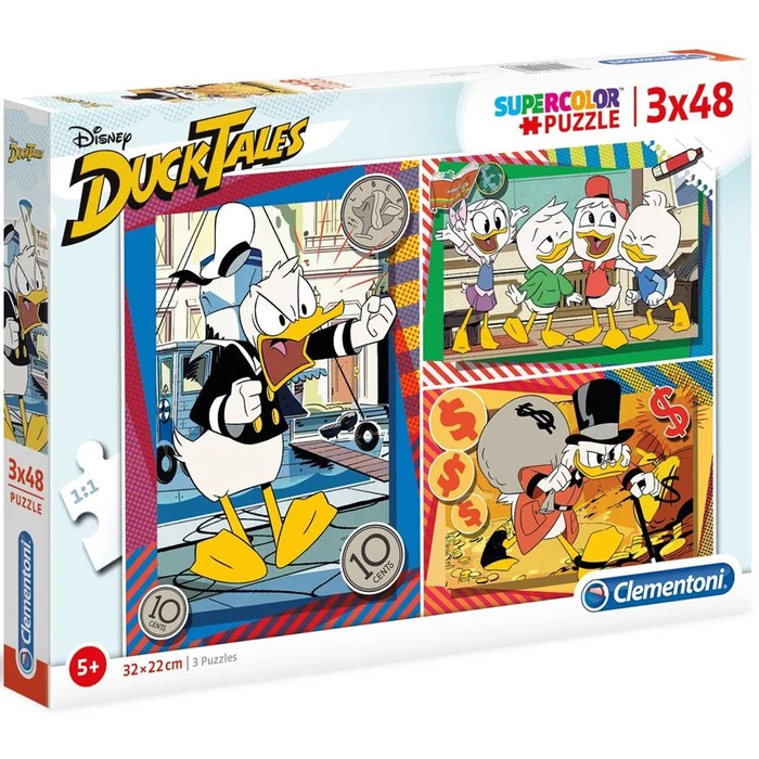 Clementoni 25226 - Kacsamesék - 3 x 48 db-os Szuper Színes puzzle