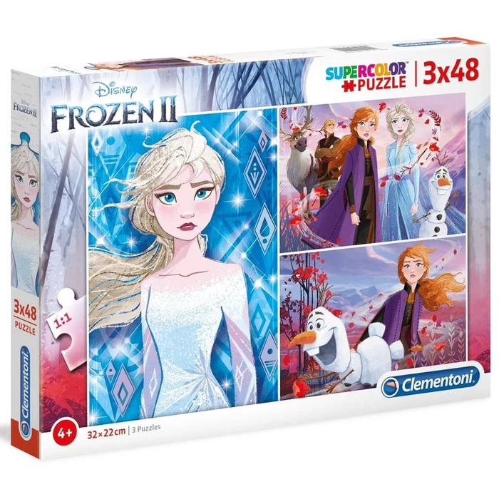 Clementoni 25240 - Jégvarázs 2 - 3 x 48 db-os Szuper Színes puzzle