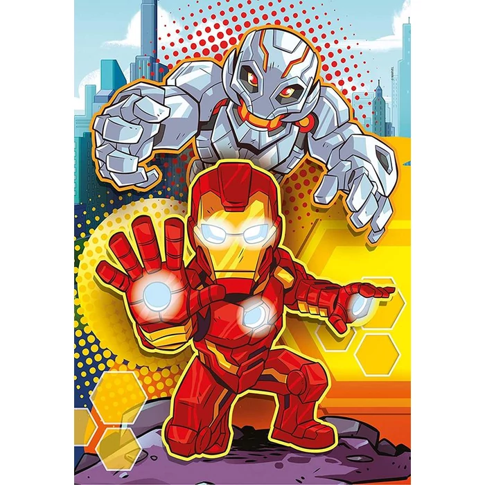 Clementoni 25248 - Szuperhősök - 3 x 48 db-os Szuper Színes puzzle