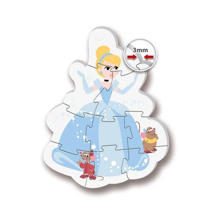 Clementoni 20813 - Bébi sziluett puzzle - Disney Princess - 3,6,9,12 db-os puzzle