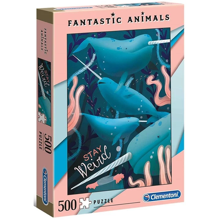 Clementoni 35070 - Fantastic Animals - Narválok - 500 db-os puzzle