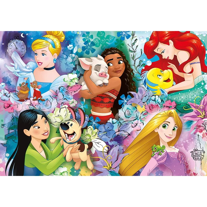 Clementoni 26995 - Disney Princess Hercegnők - 60 db-os Szuper Színes puzzle
