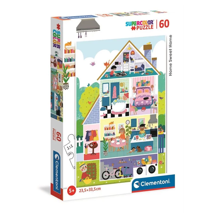 Clementoni 26062 - Otthon édes otthon - 60 db-os Szuper Színes puzzle