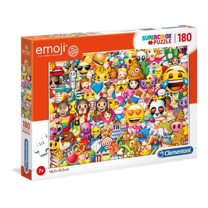 Clementoni 29756 - Emoji - 180 db-os Szuper Színes puzzle