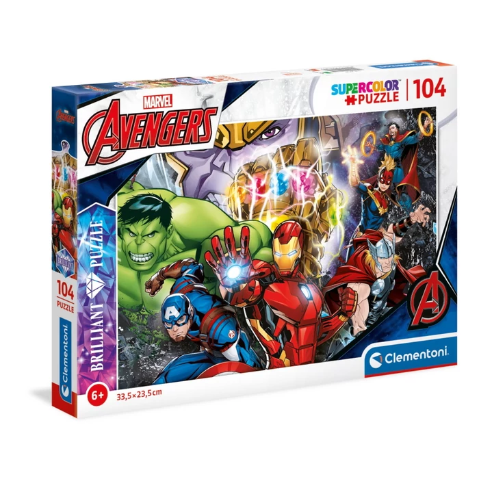 Clementoni 20181 - Avengers - Bosszúállók - 104 db-os Szuper Színes Ragyogó puzzle