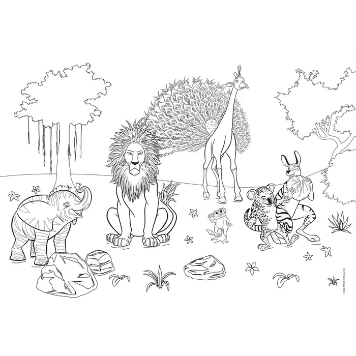 Clementoni 26994 - Szafari - 60 db-os Színezhető kétoldalas puzzle