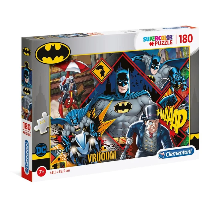 Clementoni 29108 - Szuper színes puzzle - Batman akcióban - 180 db-os puzzle