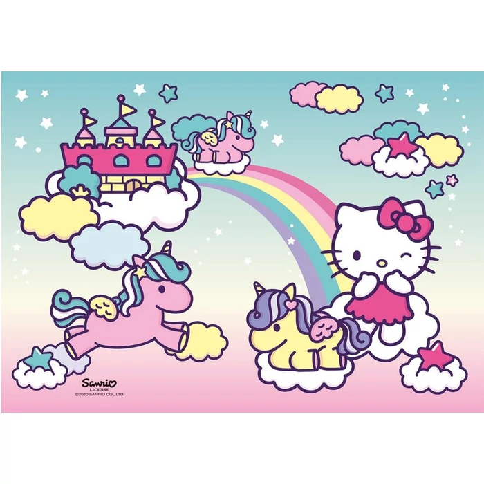Clementoni 24765 - Hello Kitty világa - 2 x 20 db-os Szuper Színes puzzle