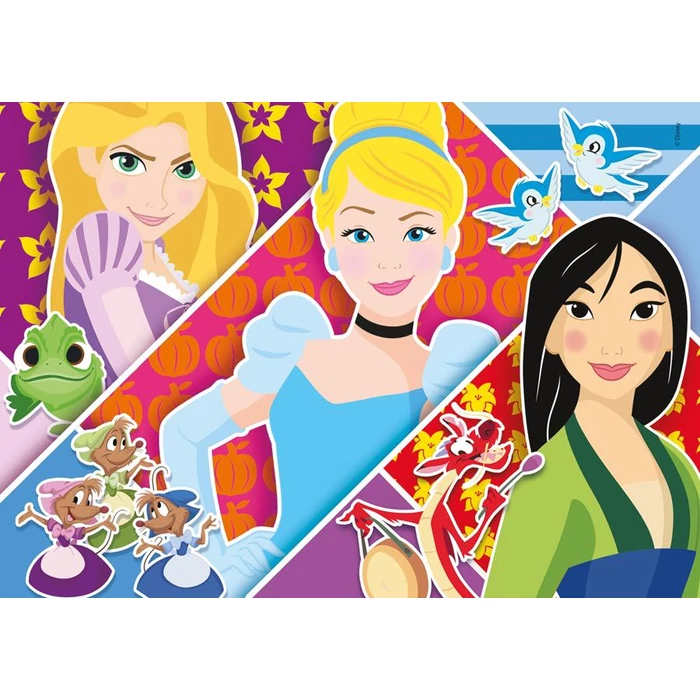 Clementoni 24766 - Disney hercegnők - 2 x 20 db-os Szuper Színes puzzle