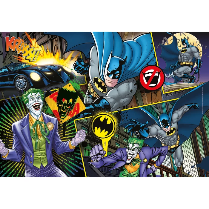 Clementoni 25708 - Batman - 104 db-os Szuper Színes puzzle