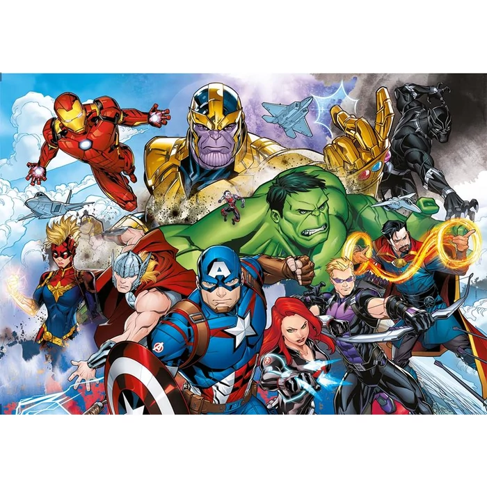 Clementoni 25718 - Marvel - Bosszúállók - 104 db-os Szuper Színes puzzle