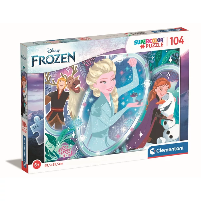 Clementoni 104 db-os Szuper Színes  puzzle - Jégvarázs 2 - Elza varázslata (25737)