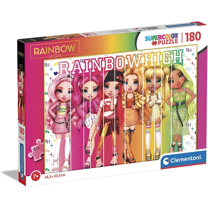 Clementoni 29775 - Szuper Színes puzzle - Rainbow High - 180 db-os puzzle