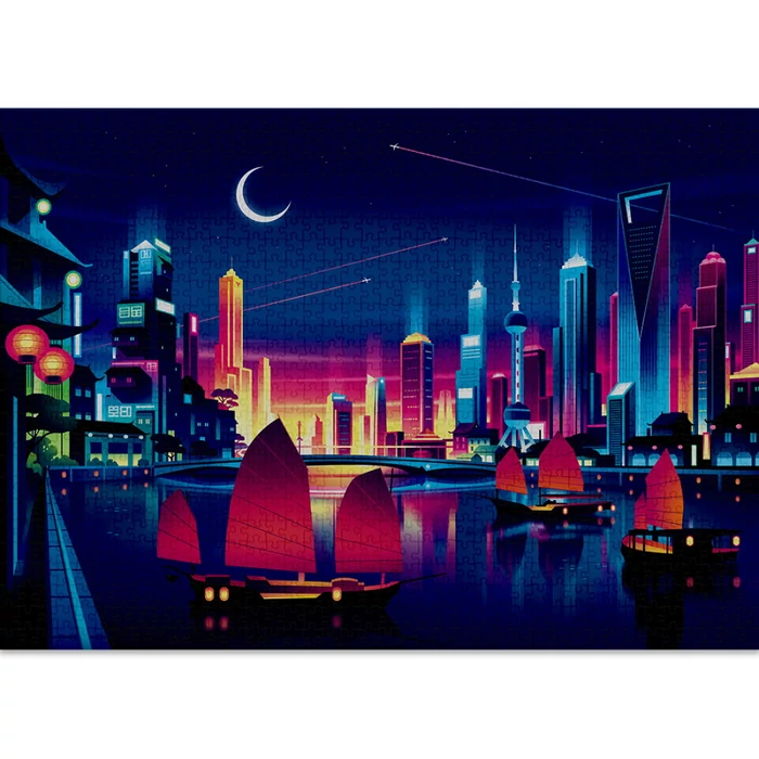 Cloudberries - Skyline - 1000 db-os puzzle