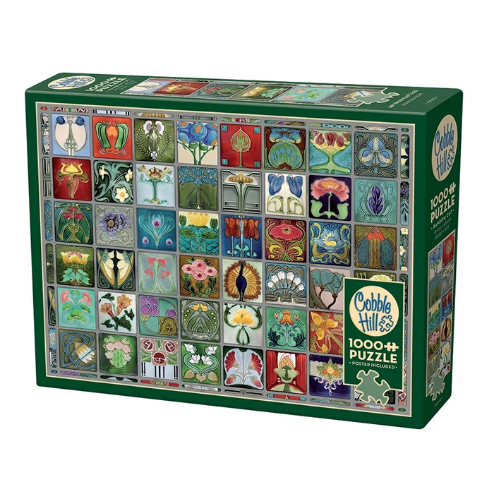Cobble Hill 40090 - Art Nouveau Tiles - 1000 db-os puzzle