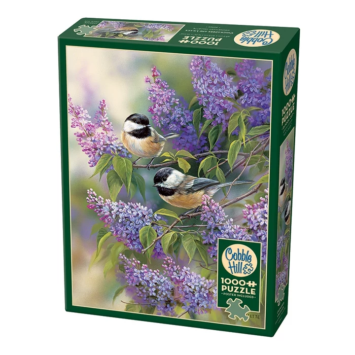 Cobble Hill 40166 - Chickadees and Lilacs - 1000 db-os puzzle