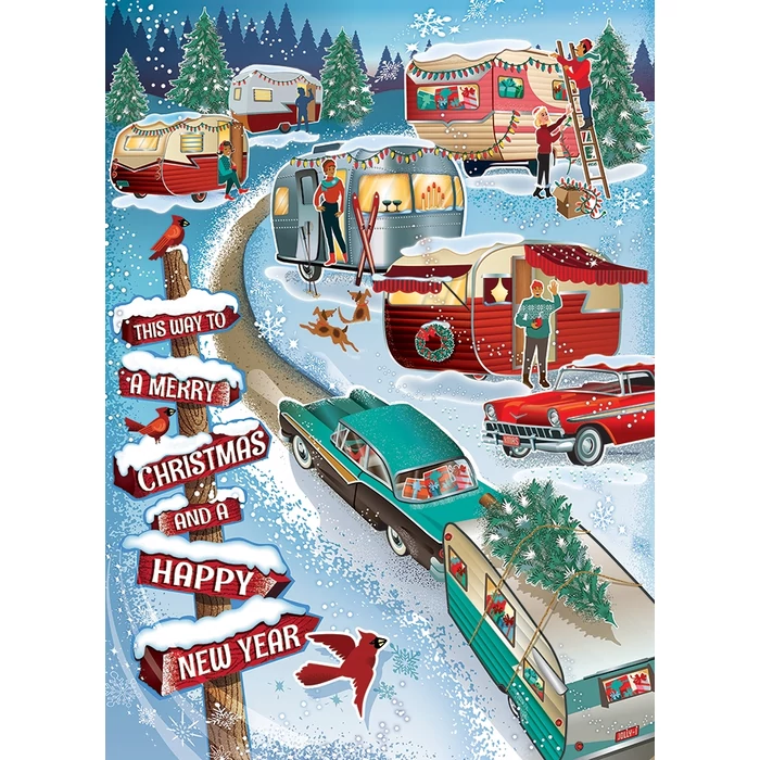 Cobble Hill 40219 - Christmas Campers - 1000 db-os puzzle