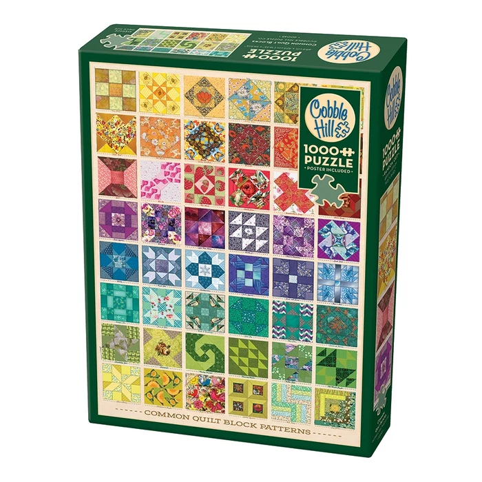 Cobble Hill 40048 - Common Quilt Blocks - 1000 db-os puzzle