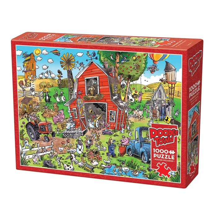 Cobble Hill 44509 - DoodleTown: Farmyard Folly - 1000 db-os puzzle