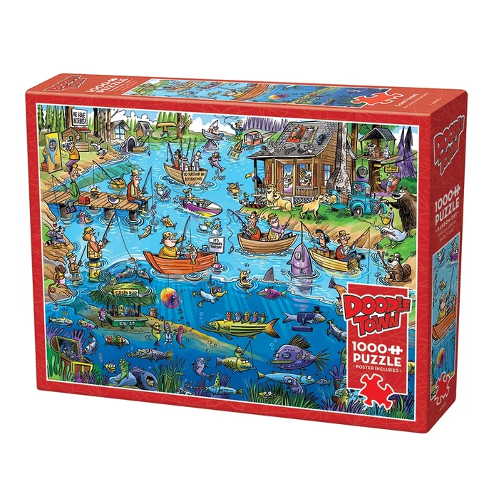 Cobble Hill 44503 - DoodleTown: Gone Fishing - 1000 db-os puzzle