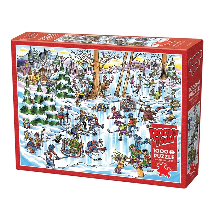 Cobble Hill 44506 - DoodleTown: Hockey Town - 1000 db-os puzzle