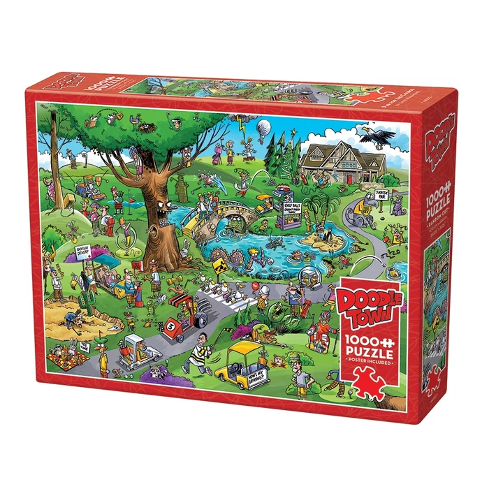 Cobble Hill 44502 - DoodleTown: Par for the Course - 1000 db-os puzzle