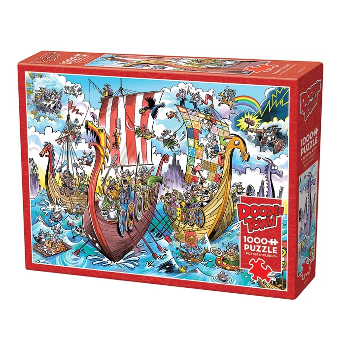 Cobble Hill 44505 - DoodleTown: Viking Voyage - 1000 db-os puzzle