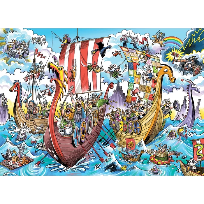 Cobble Hill 44505 - DoodleTown: Viking Voyage - 1000 db-os puzzle