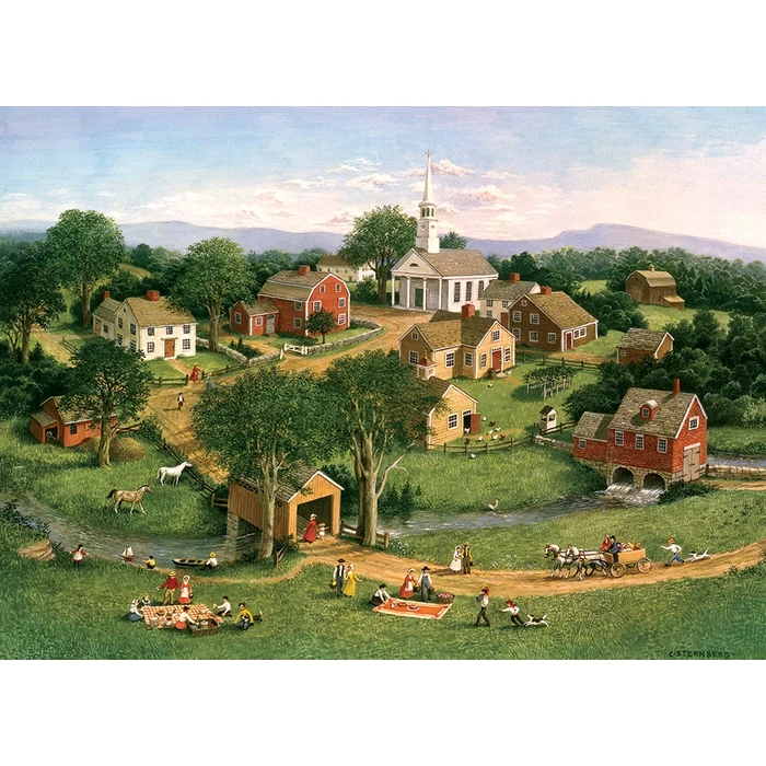 Cobble Hill 40225 - Picnic by the Bridge - 1000 db-os puzzle
