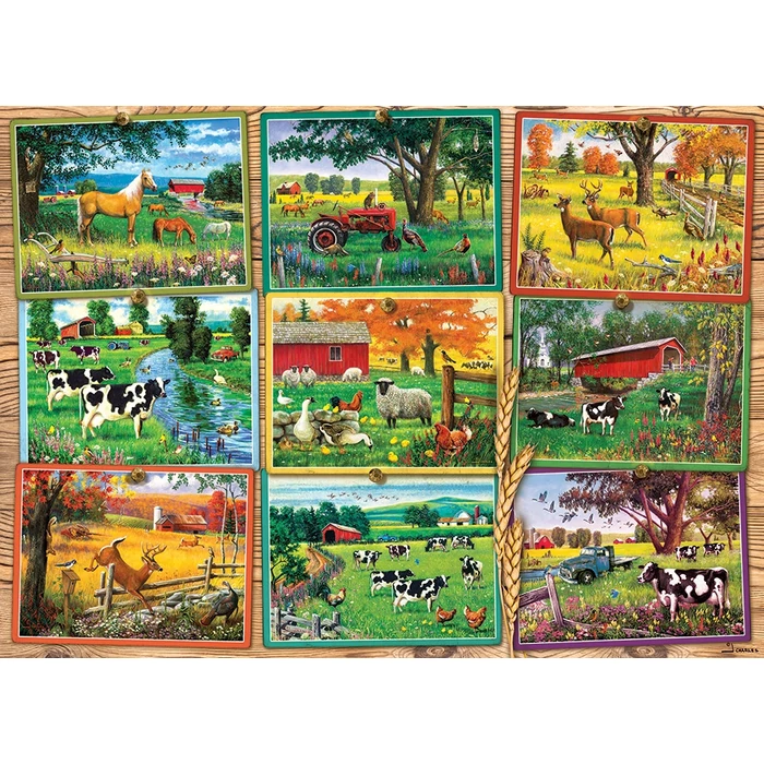 Cobble Hill 40014 - Postcards from the Farm - 1000 db-os puzzle