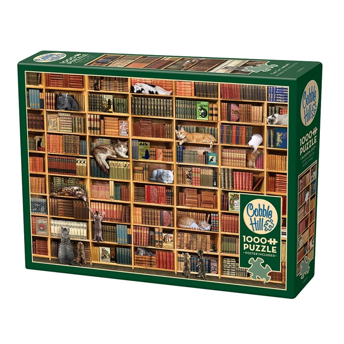Cobble Hill 40139 - The Cat Library - 1000 db-os puzzle