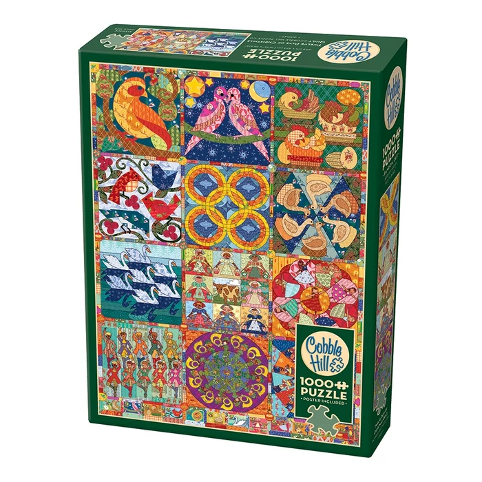 Cobble Hill 40049 - Twelve Days of Christmas Quilt - 1000 db-os puzzle