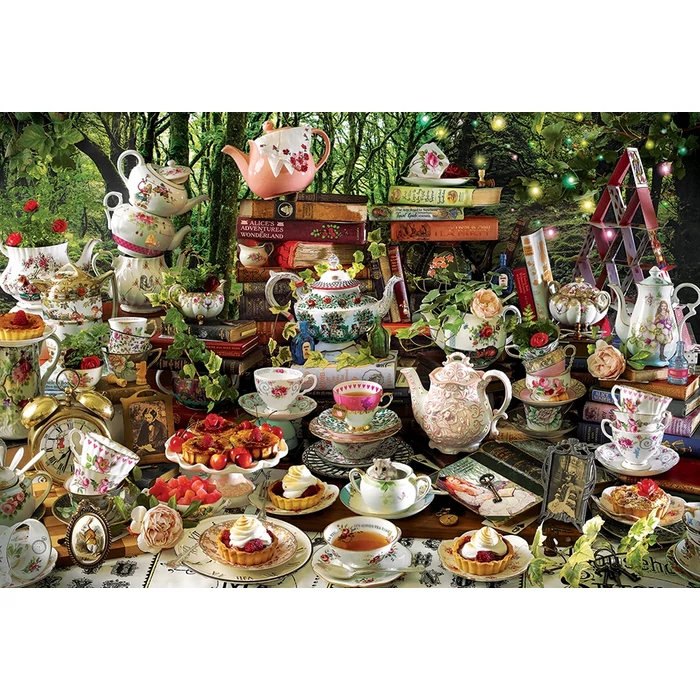 Cobble Hill 49004 - Mad Hatter's Tea Party - 2000 db-os puzzle