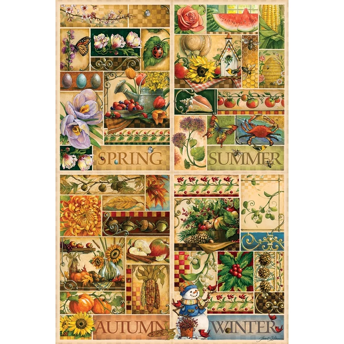 Cobble Hill 49012 - The Four Seasons - 2000 db-os puzzle