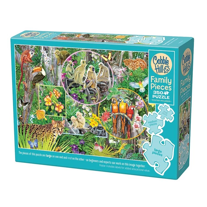 Cobble Hill 47004 - Rainforest Magic - 350 db-os Family puzzle