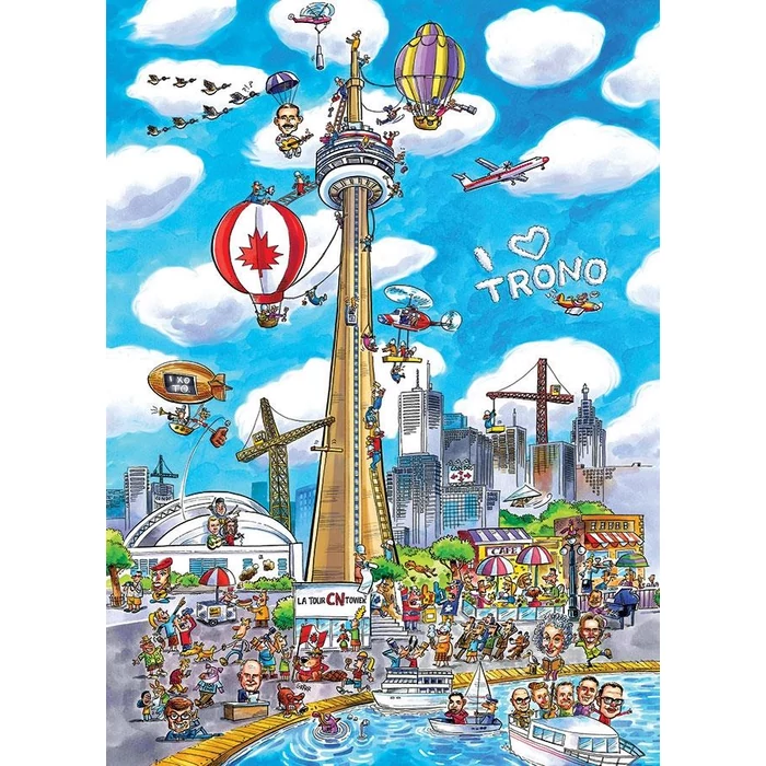 Cobble Hill 53502 - DoodleTown - Toronto - 1000 db-os puzzle
