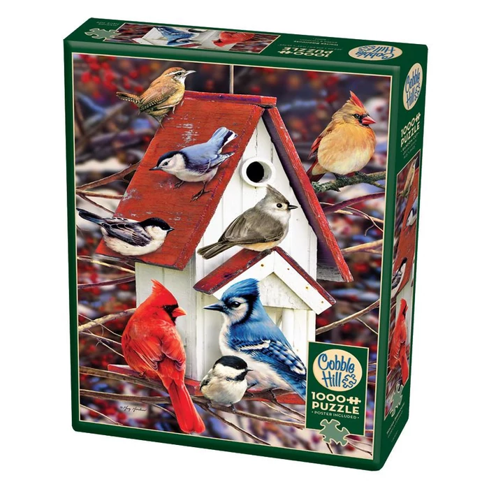 Cobble Hill 80122 - Winter Birdhouse - 1000 db-os puzzle