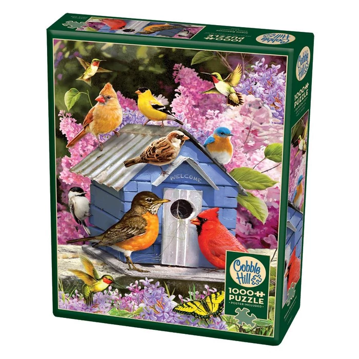 Cobble Hill 80153 - Spring Birdhouse - 1000 db-os puzzle