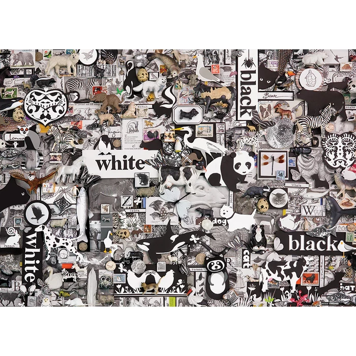Cobble Hill 40043 - Black and White: Animals - 1000 db-os puzzle