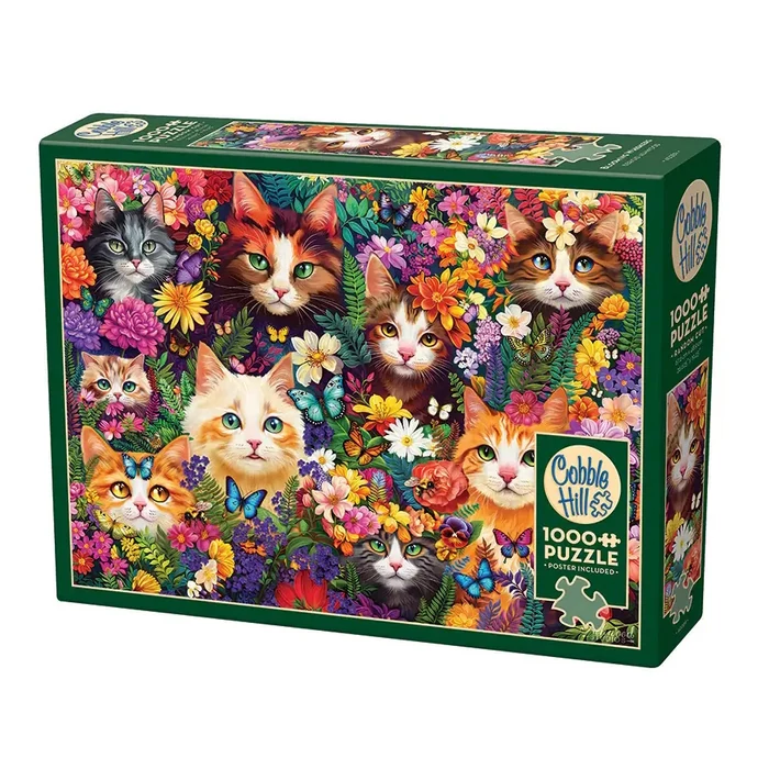 Cobble Hill 40289 - Blooming Whiskers - 1000 db-os puzzle 