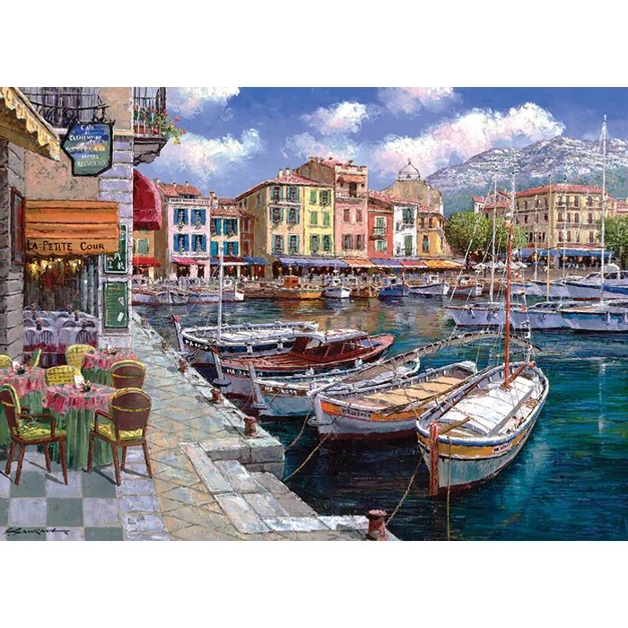 Cobble Hill 40238 - Cafe in Cassis - 1000 db-os puzzle